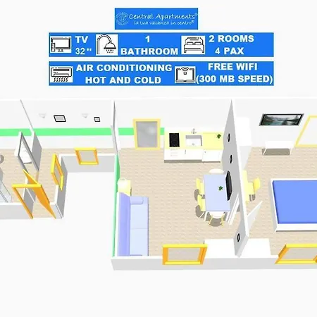 Apartment Compact Mezzanine 1 Min V Etnea Catania